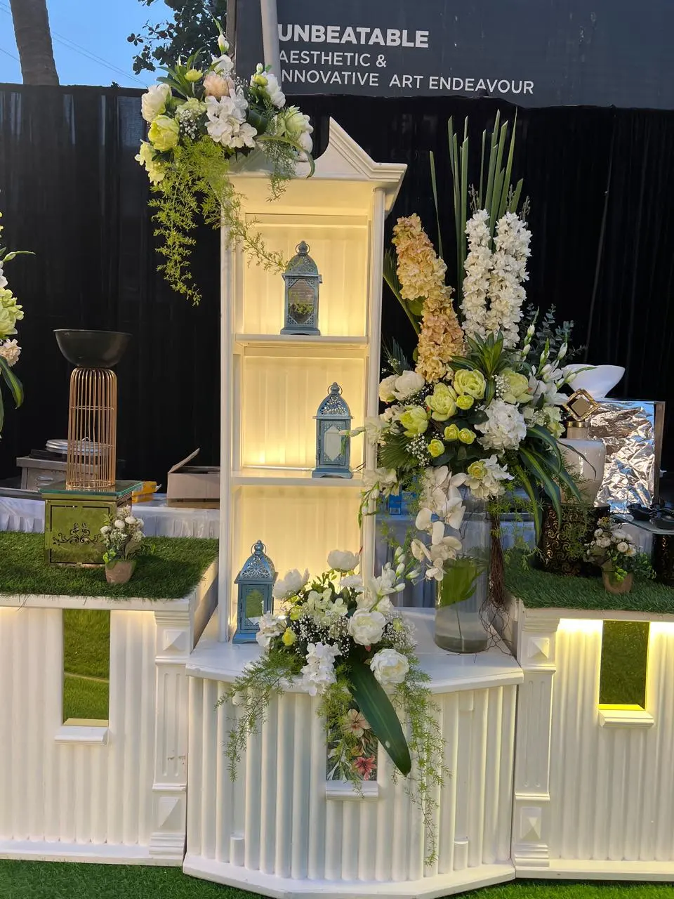 Beautifully decorated event venue by Shree Caterers & Decorators, Ulwe, Navi Mumbai